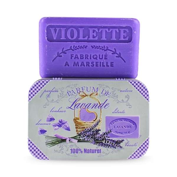 Ozdobne pudełko z mydłem marsylskim