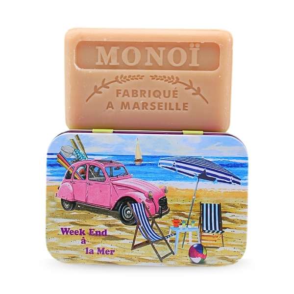 Ozdobne pudełko z mydłem marsylskim