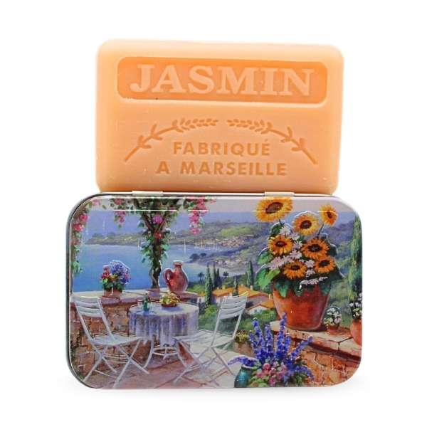 Ozdobne pudełko z mydłem marsylskim