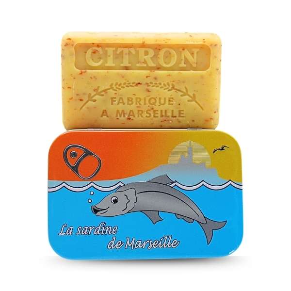 Ozdobne pudełko z mydłem marsylskim