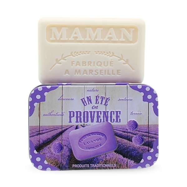 Ozdobne pudełko z mydłem marsylskim