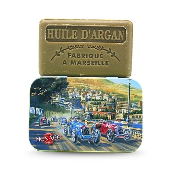 Ozdobne pudełko z mydłem marsylskim