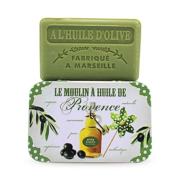 Ozdobne pudełko z mydłem marsylskim