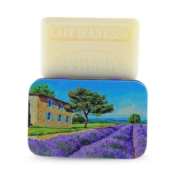 Ozdobne pudełko z mydłem marsylskim