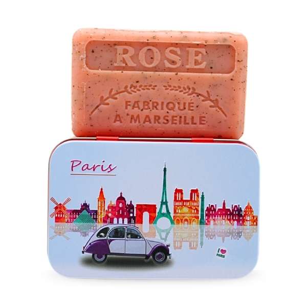 Ozdobne pudełko z mydłem marsylskim