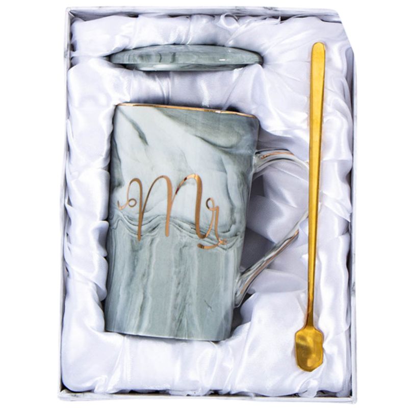 Kubek ceramiczny z pokrywką 450 ml