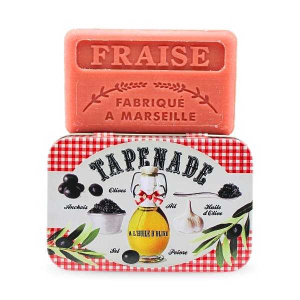 Ozdobne pudełko z mydłem marsylskim