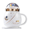 Kubek ceramiczny z pokrywką 450 ml