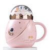 Kubek ceramiczny z pokrywką 450 ml
